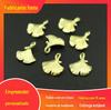 Acessórios de joias antigas DIY cobre fundido 15*16mm pingente folha de ginkgo pequeno pingente folha de ginkgo