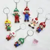 Llavero Muñeco Colgante Juguete Pequeño Super Mario Llavero de Coche Decoración Dibujo Animado Mario