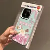 Lai Cai Ma Er Funda Adecuada para Teléfono Apple 17 Pro Max/16 15 Plus Textura de Lichi 14P Funda Suave 13 Anti-Caída