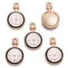 Accesorios para Joyería de Aleación DIY Reloj Despertador Esmaltado Colgante de Reloj Pulsera Llavero Decoración Adorno Colgante W459