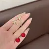 Estilo Coreano I Diseño de Nicho Estilo Fresco de Verano Pendientes con Lazo y Borlas Moda Lujo Ligero Exquisitos Accesorios para Orejas para Mujeres