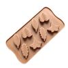 Molde de silicona de 8 hojas pares molde de hoja de arce para pastel galletas galletas bocadillos chocolate gelatina DIY molde de gota