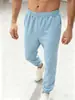 2026 Novas Calças de Moletom Casuais Largas Moda Versátil Calças Casuais Longas Calças Jogger Cor Sólida Com Veludo Calças Skinny