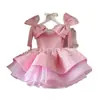 Vestido de Lujo para Bebé Niña de un Año, Vestido de Princesa para Cumpleaños de Niña, Vestido Rosa de Dama de Honor, Anfitrión de Desfile de Moda, Nicho y Elegante
