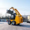 Exportar Pá Carregadeira Compacta Multifuncional Espanhola Hts60 Empilhadeira Compacta Máquina de Pá Carregadeira Compacta para Desmontagem Interna