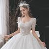 Vestido de Novia Principal Estilo Francés 2026 Nuevo Modelo Estilo Palacio de Novia Estilo Bosque Elegante Retro Estilo Princesa Cola Larga Vestido de Novia Adelgazante