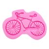 Molde de Silicone para Bicicleta Molde de Decoração de Bolo Fondant Chocolate Ferramentas de Confeitaria DIY