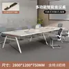 Mesa de conferência, mesa longa, mesa simples moderna pequena para recepção, escritório, reunião, treinamento, mesa grande para sala de conferências com cadeiras, mesa longa