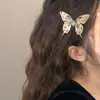 Grampo de Cabelo Elegante Borboleta Clipe Bico de Pato Retrô de Alta Qualidade Grampo Lateral Acessórios para Cabelo Acessórios para Penteado para Mulheres
