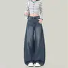 Jeans de Pierna Ancha de Cintura Alta para Mujer Tallas Grandes Chica Gordita Holgados Adelgazantes con Caída Pantalones Nuevos Populares 2026 Pantalones Saber