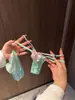 Conjunto de Bragas de Encaje Verde~Estilo Japonés Ropa Interior Sexy de Encaje para Mujer, Atractivo y de Moda, Bragas Triángulo Transpirables de Nicho
