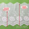 Encaje Bordado de Algodón Blanco con Lunares Hecho a Mano DIY Ropa Falda Cortina Accesorios Decorativos Ancho 15cm 2802