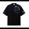 2026 Venta Caliente Camiseta de Manga Corta Bordada con Letras de Copo de Nieve para Hombre Verano Tendencia Juvenil Peso Pesado Ropa de Pareja Top