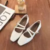 Nuevos Zapatos de Tacón Grueso Elegantes de Estilo 2026 para Primavera y Otoño, Zapatos de Salón Mary Jane para Mujer, Zapatos de Cuero Estilo Francés, Modernos con Faldas