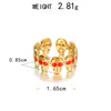 Anillo de Acero Inoxidable Estilo Nuevo Europeo y Americano, Flor de Rosa con Baño de Oro de 18K por Galvanoplastia al Vacío Estilo Europeo y Americano, Calavera con Forma de Serpiente, Accesorio Individual para Mano