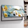 Caja de medidor de varilla hidráulica simple moderna pintura decorativa tamaño grande caja de distribución de bloqueo caja de freno eléctrico interruptor pintura colgante mural