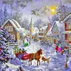 Nueva Serie Navideña DIY Pintura de Diamantes 5D Suministro Transfronterizo Pintura Decorativa Diamante Completo Precio Grande Excelente Fábrica Mayorista