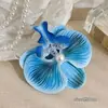 Didy No Tiene Miedo del Mismo Pasador Verde de Phalaenopsis Flor Lateral Flor Artificial Tocado Accesorios para el Cabello de Viaje a la Costa