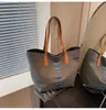 Bolsa de Lona Transfronteriza para Mujer de Gran Capacidad 2025 Nuevo Verano Versátil Simple Bolso de Hombro Casual Bolso Tote para Estudiante Universitario