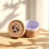 Contenedor cilíndrico de papel kraft con tapa y base del fabricante para té y aceites esenciales, tubo de papel redondo sellado, tubo de papel, empaque de regalo, caja universal