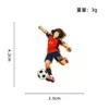 Broche de jogador de futebol transfronteiriço, item de fã em formato de camisa, lembrança, acessório de vestuário, distintivo de liga metálica esmaltada