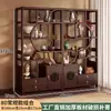 Novo estilo chinês bogu prateleira para sala de chá armário de exposição de chá divisória de madeira não sólida Duobao Pavilion sala de estar ornamentos prateleira