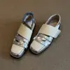 Zapatos Mary Jane Cuadrados con Velcro Estilo Coreano 2026 Nueva Moda Tendencia Elegantes Planos Versátiles para Mujer de Primavera