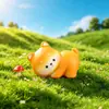 Lindo Shiba Inu Musgo Micro-Paisaje Creativo Dibujos Animados Cachorro Decoración Accesorios Mini Coche Adornos de Escritorio