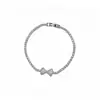 Pulsera con cierre de broche de lazo de circonita estilo francés, versátil vintage, delicada y exquisita, lujo ligero con sensación de alta gama, joyería de nicho