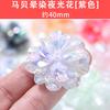 Mabei Plated Multi-Layer Stereo Luminous Flower Handmade diy Cream Glue Phone Case Acessórios para o cabelo Headwear Acessórios de resina