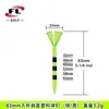 Venta Transfronteriza Directa del Fabricante Foli de Palillos de Golf, Palillos Transparentes de Plástico con Taza Grande y Rayas de Cebra, Disponibles en Tres Colores
