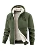 E-commerce TransfronteiriçoAmazon Transfronteiriço Outono/Inverno 2025 Jaqueta Cardigan de Lã de Cordeiro Masculina Casual Quente à Prova de Vento