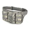 Suministro en stock de fábrica bolsa de cintura triple de cintura estrecha bolsa de cintura de camuflaje para entrenamiento al aire libre bolsa táctica pequeña de cintura para montañismo y equitación sello de cintura