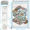 Pegatinas de Paisaje DIY de Tamaño Grande y Alta Dificultad, Miniatura de Ciudad 3D Educativa Hecha a Mano, Pegatinas para Niños