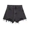 AliExpress Novos Shorts Jeans Femininos Europeus e Americanos Soltos de Perna Larga Hot Pants Cor Clara Finos Shorts para Meninas Atacado