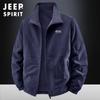Jaqueta Casual Masculina Jeep Spirit Outono e Inverno Jaqueta Reversível com Gola Alta Tamanho Grande Top 2502A