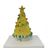 Árbol de Navidad de Vidrio Soplado a Mano de 8.5 cm Zibo Manualidades de Vidrio Árbol de Navidad Giratorio Jingdezhen
