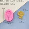 Molde de Silicona de Flor Camelia Girasol Grado Alimenticio DIY Fondant Chocolate Resistente a Altas Temperaturas Molde Fácil de Desmoldar