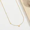 Collar de Acero de Titanio Pequeño Amor Lindo y Exquisito de Verano para Mujer Moda Diseño de Lujo Ligero Cadena para Clavícula Accesorios de Moda