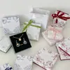 Nuevo estilo de planta estilo francés joyería artística para llevar en las uñas caja de embalaje para anillos pendientes de botón pendientes collar pulsera