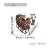 Nuevas Pegatinas Decorativas de Ventana de Santa Claus para Ventanas, Escaparates, Puertas de Cristal, Decoración del Hogar, Pegatinas Electrostáticas de Doble Cara Visibles
