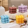Vela Aromática Cubo de Rubik Redondo Regalo Acompañante Ins Decoración Colgante Creativa para el Hogar Boda suit Vela Geométrica
