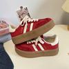 Zapatillas de Entrenamiento Vintage Alemanas Cabeza Redonda Deportivas Casuales Zapatos Blancos Estudiantes Femeninas Casuales Zapatos de Plataforma Primavera 2025 XY-A210