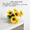 Flores Artificiales de Girasol de Alta Gama, Flores Simuladas, Adornos para Sala de Estar, Ramos, Decoraciones Florales de Plástico de Alta Gama, Flores de Pie, Extra Grandes