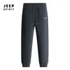 Pantalones Soft Shell Deportivos Casuales de Alta Elasticidad para Otoño e Invierno, de Montañismo al Aire Libre, con Cordón Plano para Hombre