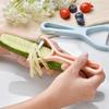 Pelador de melón de acero inoxidable Cepillo herramienta de cocina niño y madre dos en uno rallador Pelador
