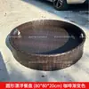 Bandeja flutuante para piscina e fonte termal, cesta redonda de rattan em formato de coração, adequada para pousadas, hotéis e vilas, com porta-copos e bandeja de café da manhã