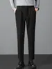 Ropa de Hombre Fengshe / Pantalones Casuales Gruesos de Invierno con Forro de Felpa para Hombre Cintura Elástica Pantalones Largos para Hombre Pantalones Cálidos de Nueve Puntos