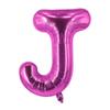 Balão de carta inglesa transfronteiriço de 16 polegadas Rosa Balão de corpo vermelho Decoração de casamento de festa de aniversário infantil