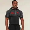 Camiseta con Capucha para Hombre de Fitness de Co-Marca UFC, Alta Elasticidad, Secado Rápido, Adelgazante, para Gimnasio, Entrenamiento de Levantamiento de Pesas y Carrera, Manga Larga